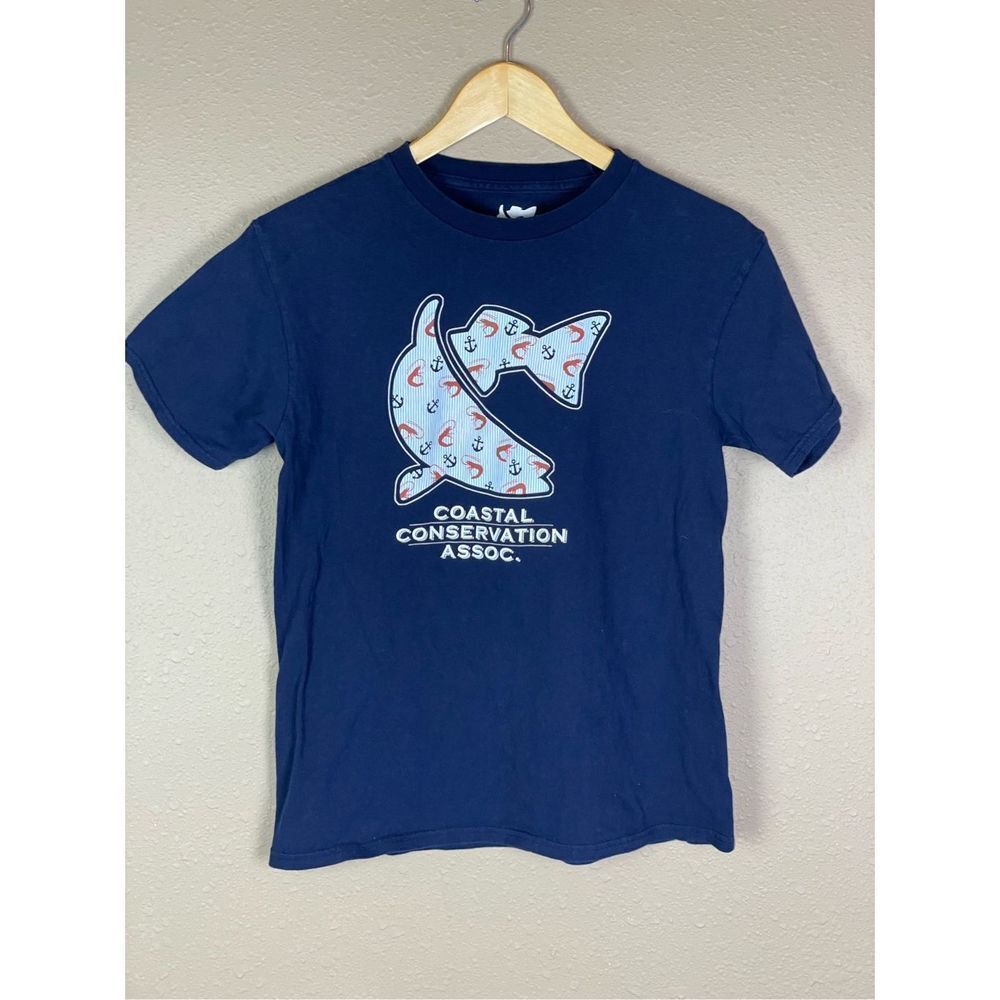 Men’s Fish T Shirt Coastal Conservation Association CCA Size Small